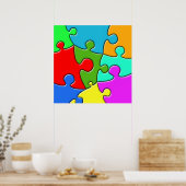 Psychedelic Puzzle Poster (Keuken)