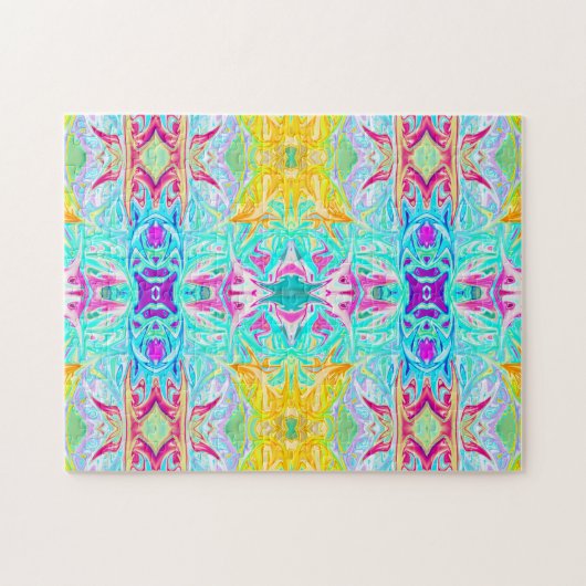 Psychedelic Puzzle Print Legpuzzel (Horizontaal)