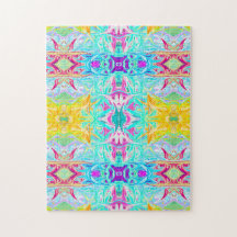 Psychedelic Puzzle Print