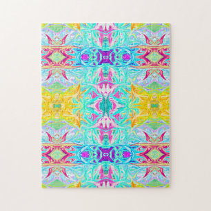 Psychedelic Puzzle Print Legpuzzel
