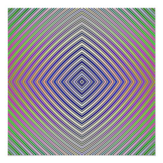 Psychedelic Pyramid Plan Foto Afdruk (Voorkant)
