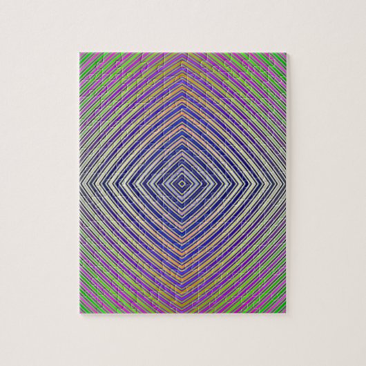 Psychedelic Pyramid Plan Puzzle Legpuzzel (Verticaal)