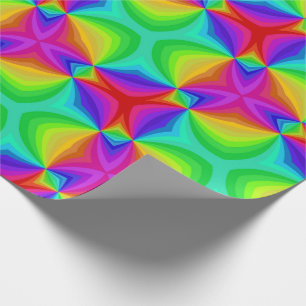 Psychedelic Rainbow Cadeaupapier