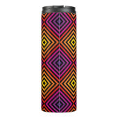 Psychedelic Rainbow Chevron Patroon Thermosbeker (Achterkant)