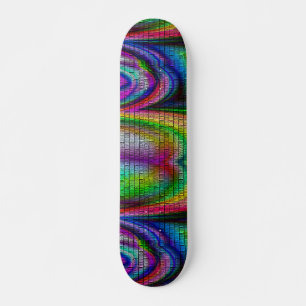 psychedelic Rainbow Deck Skateboard