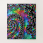 Psychedelic Rainbow Fractal Legpuzzel (Verticaal)