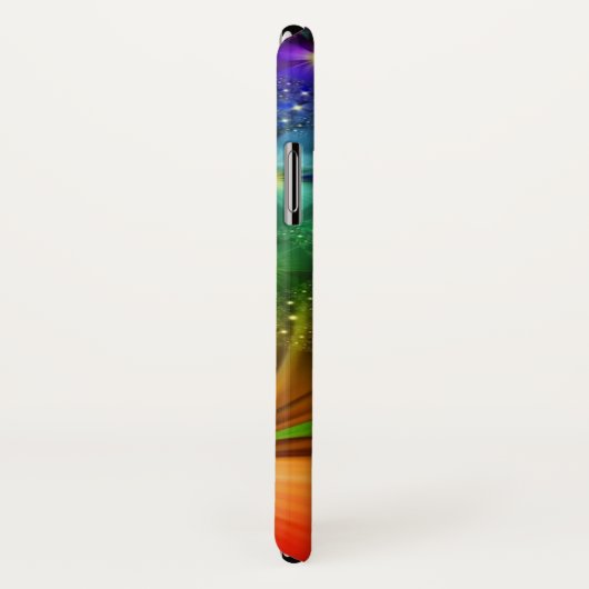 Psychedelic Rainbow Music Clef iPhone X Hoesje (Achterkant / rechts)