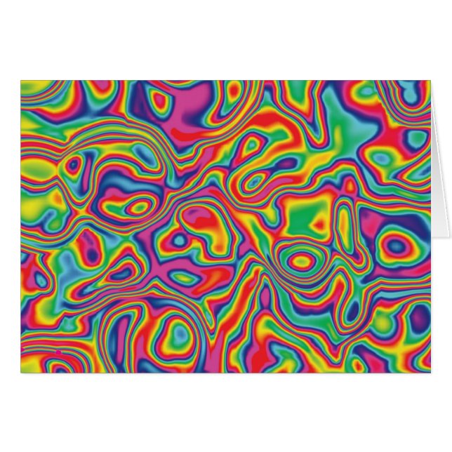 Psychedelic Rainbow Oil Pattern (Voorkant Horizontaal)