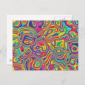 Psychedelic Rainbow Oil Pattern Briefkaart (Voorkant / Achterkant)