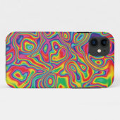 Psychedelic Rainbow Oil Pattern Case-Mate iPhone Case (Achterkant (horizontaal))