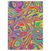 Psychedelic Rainbow Oil Pattern Klembord (Achterkant)