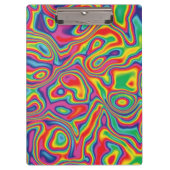 Psychedelic Rainbow Oil Pattern Klembord (Voorkant)