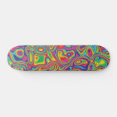 Psychedelic Rainbow Oil Pattern Skateboard (Horizontaal)