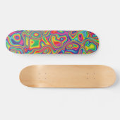 Psychedelic Rainbow Oil Pattern Skateboard (Horizontaal)