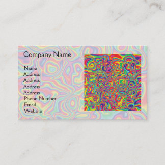 Psychedelic Rainbow Oil Pattern Visitekaartje