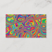 Psychedelic Rainbow Oil Pattern Visitekaartje (Achterkant)
