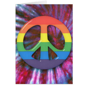Psychedelic RainBow Peace Symbol