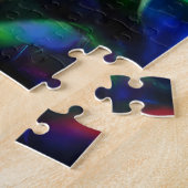 Psychedelic Rainbow-Roos Legpuzzel (Zijkant)