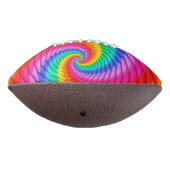 Psychedelic Rainbow Spiral Football (Gedraaid 270)