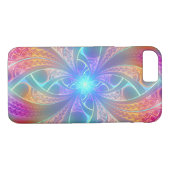 Psychedelic Rainbow Swirls Fractal Pattern Case-Mate iPhone Case (Achterkant (Horizontaal))