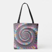 Psychedelic Rainbow Unicorn Nautilus 3D Draagtas (Achterkant)
