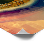 Psychedelic Record Player Art Poster (Hoek)