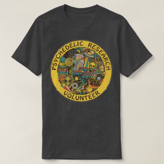 psychedelic research volunr t-shirt (Design voorkant)