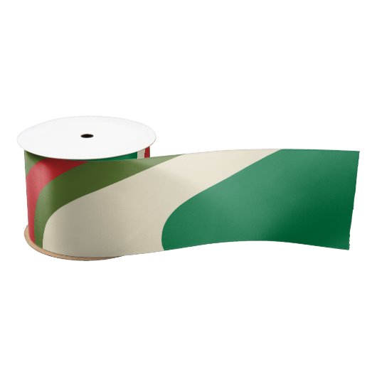 Psychedelic Retro 60s 70s Abstracte Kerstmis Lint (Spoel)
