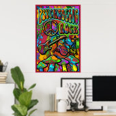 Psychedelic Rock Poster (Thuiskantoor)