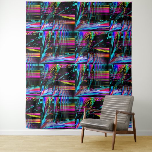 Psychedelic Sailing..... Wandkleed (In situ)