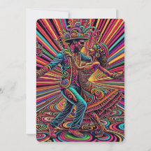 Psychedelic Salsa Tango Dancing Art