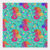 Psychedelic Seapaarden Behang (Voorkant)