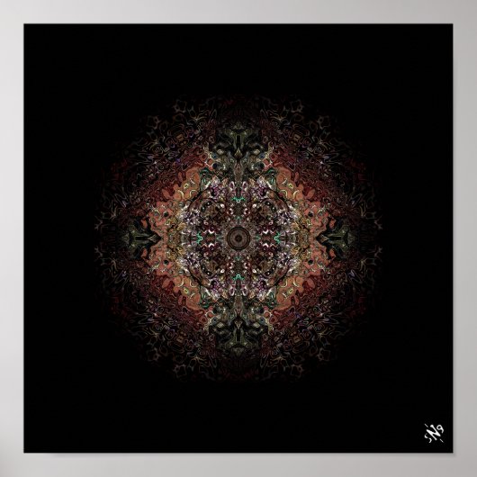 Psychedelic shield v1 poster (Voorkant)