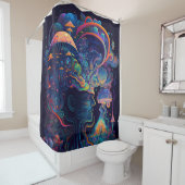 Psychedelic Shower Curtain Douchegordijn (In situ)
