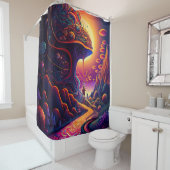Psychedelic Shower Curtain Douchegordijn (In situ)