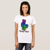 Psychedelic Silkie Hippy Chick T-Shirt (Voorkant volledig)