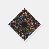 Psychedelic sixties diner party servet (Hoek)