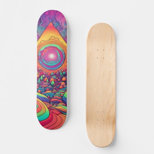 Psychedelic Skateboard (Voorkant)