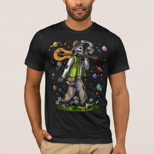 Psychedelic Skeleton Hippie T-shirt
