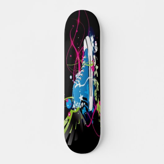 Psychedelic Sneaker Shoe Skateboard (Voorkant)