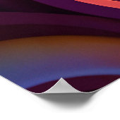 Psychedelic Space banner sjabloon Poster (Hoek)