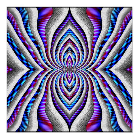 Psychedelic Spider.. Perfect Poster (Voorkant)