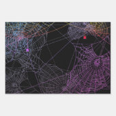 Psychedelic Spiders en Webs Inpakpapier Vel (Voorkant 2)