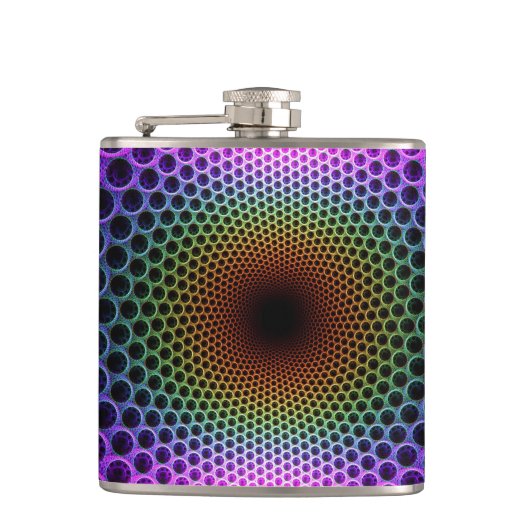 Psychedelic Spiral Heupfles (Voorkant)