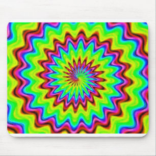 Psychedelic Spiral MousePad Muismat