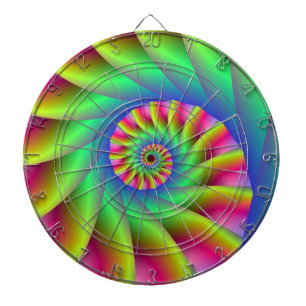 Psychedelic Spiral Steps Dartbord