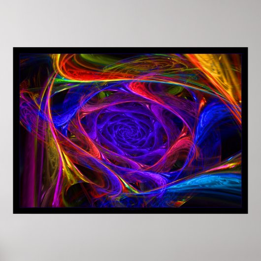 Psychedelic Spirals Poster (Voorkant)