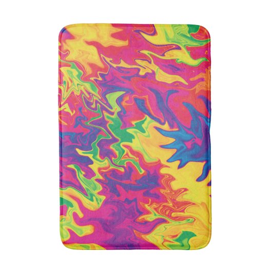 Psychedelic Splashing.... Badmat (Voorkant Verticaal)