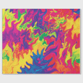 Psychedelic Splashing.... Cadeaupapier (Vlak)