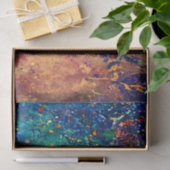 Psychedelic Splatter | Abstracte kleurrijke regenb Tissuepapier (Geschenk)